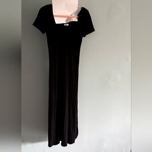 Vitamin A black ribbed dress